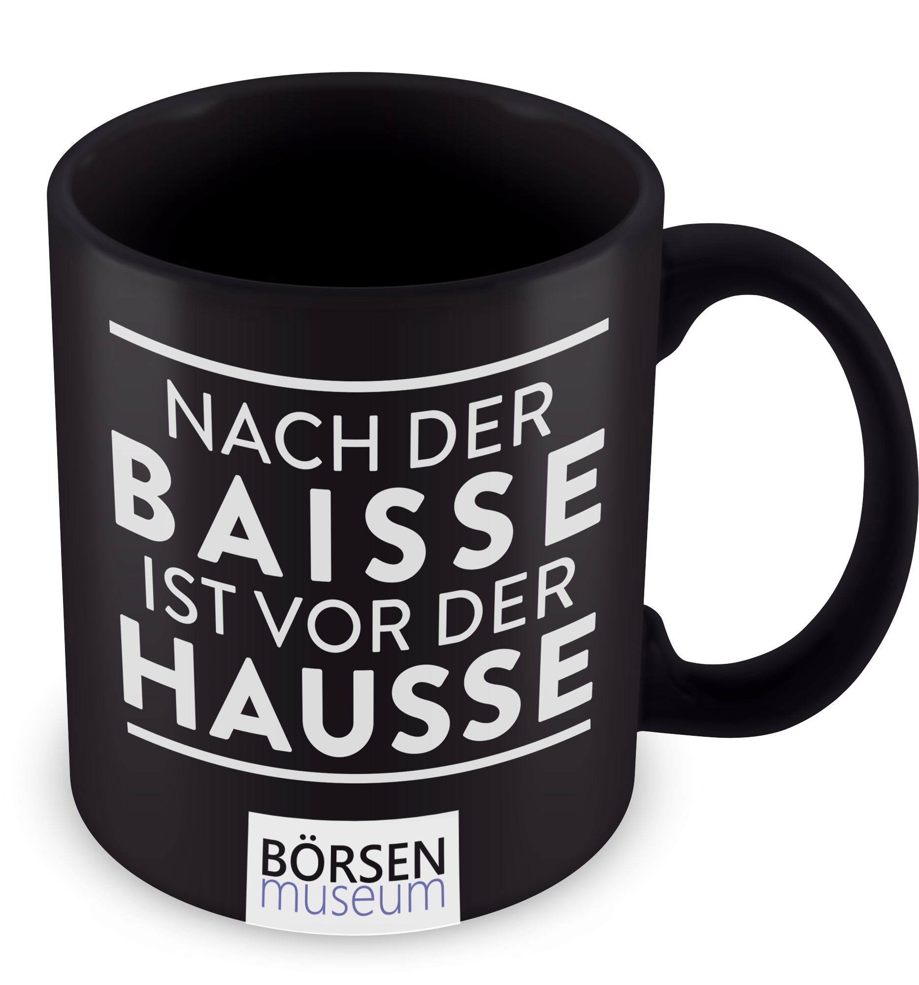 Kaffeetasse im boese.de-Shop: Nach der Baisse ist vor der Hausse